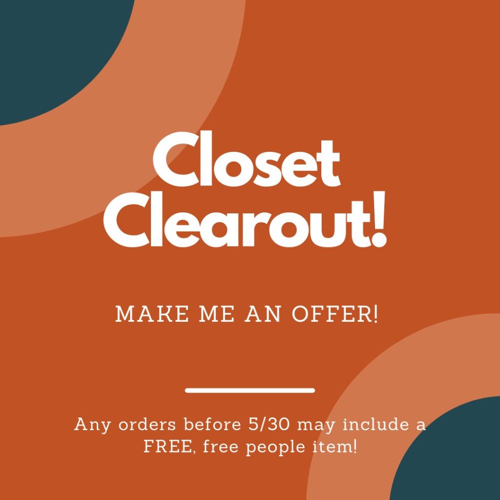 FREE PEOPLE NWT GIVEAWAY WITH ORDERS B4 5/30